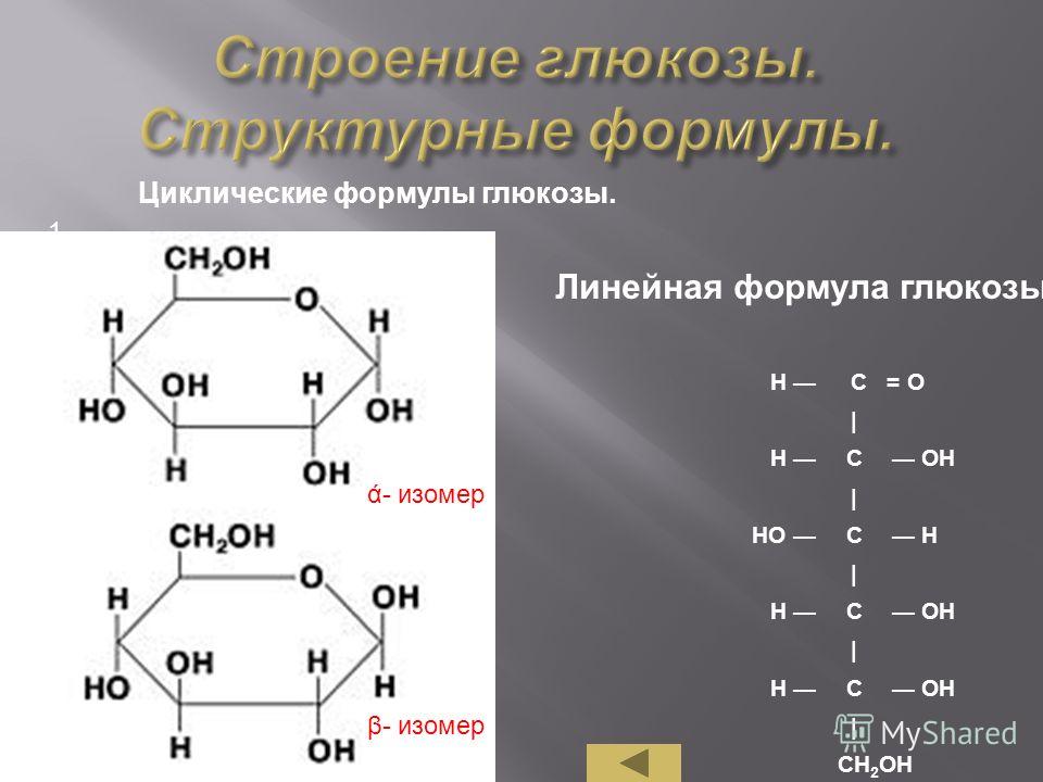 Формула глюкозы картинка