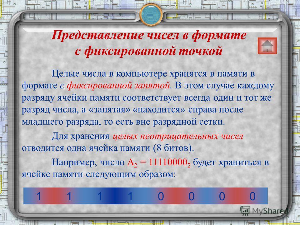 Как представляются отрицательные числа в компьютере