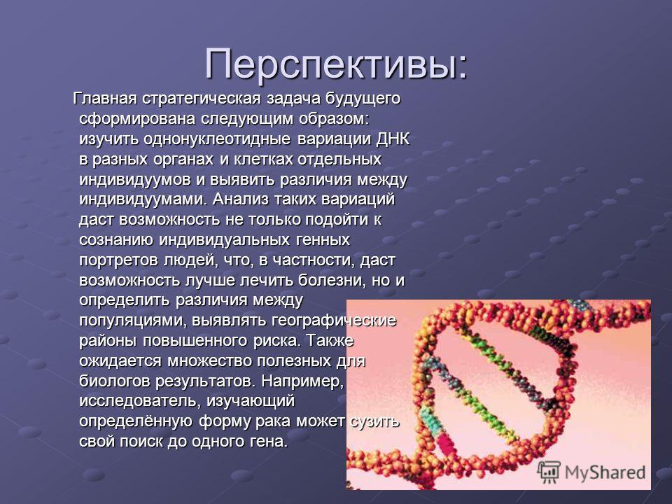 Проект геном человека доклад