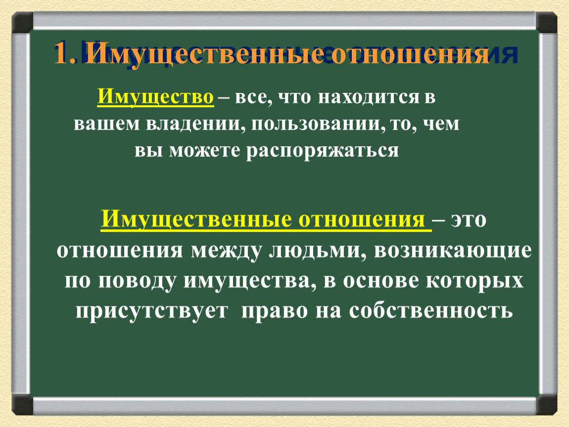 Имущественные и неимущественные права егэ обществознание презентация