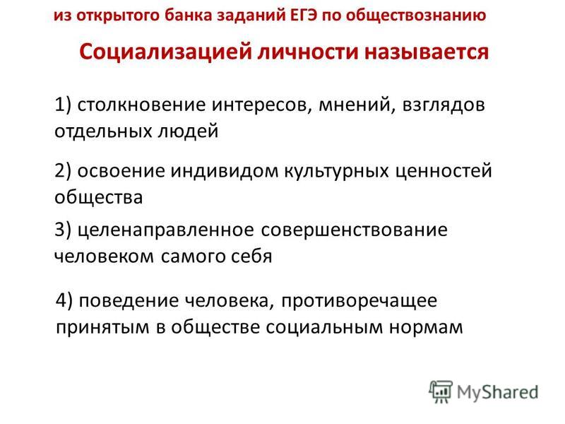 План по теме социализация индивида